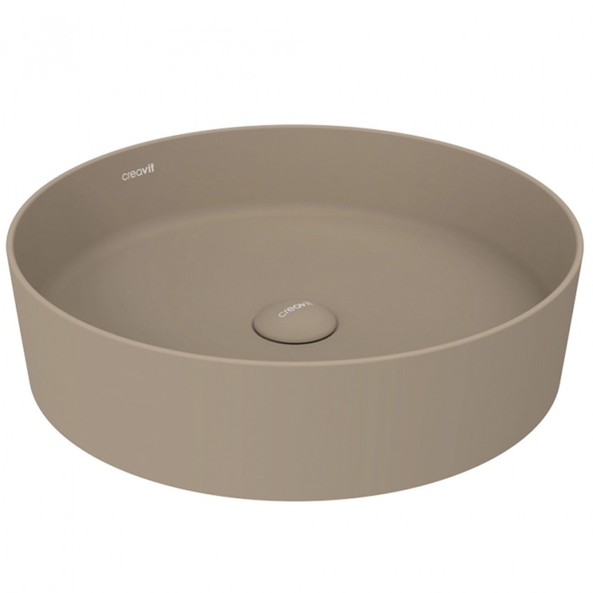 LP145-00CM00E-0000  Раковина Loop round на стільницю 45см,  Cappucino Matt (1 сорт) Creavit фото 1