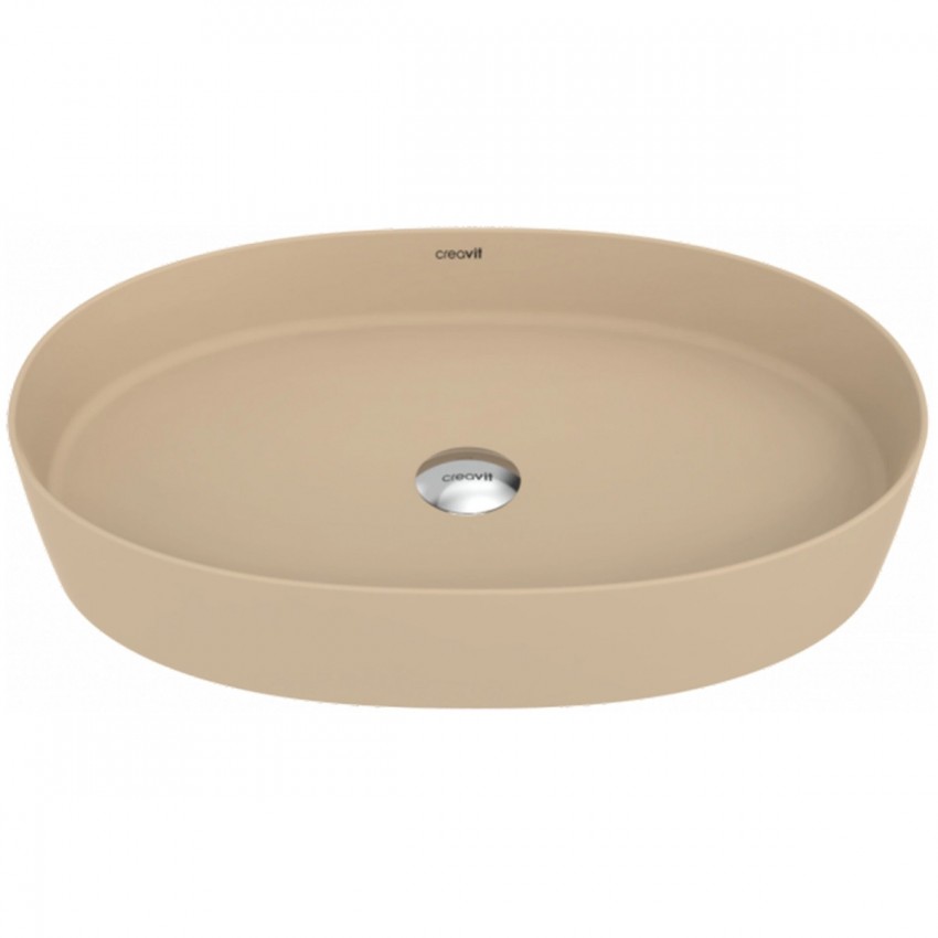LP160-00CM00E-0000  Раковина Loop на стільницю  40x60 см, Cappucino Matt (1 сорт) Creavit фото 2