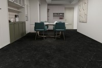 Вінілова підлога SPC Stone Marble black 91.5x46.5x0.6 см (5+1мм) BLISSGROUND фото 1