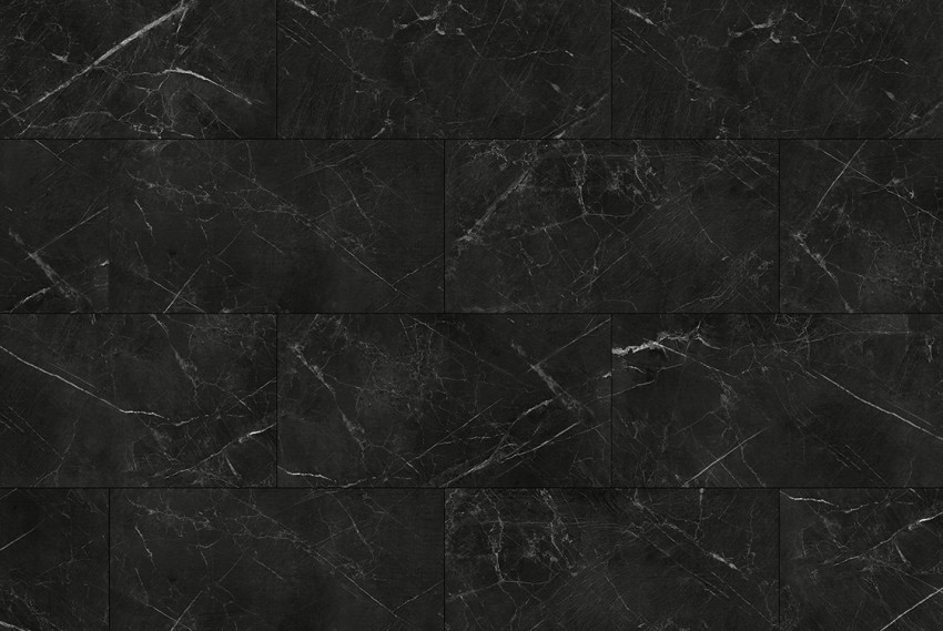 Вінілова підлога SPC Stone Marble black 91.5x46.5x0.6 см (5+1мм) BLISSGROUND фото 2
