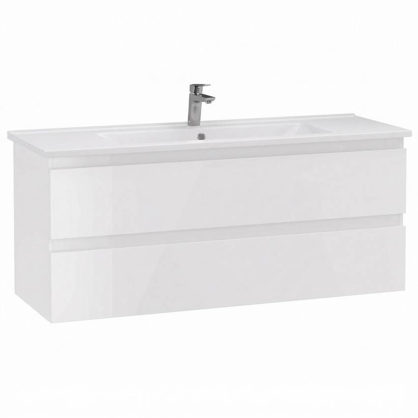 AD0120.10.PB ALINDA,Тумба під раковину 120см з умивальником SU, White (1 сорт) Creavit фото 1