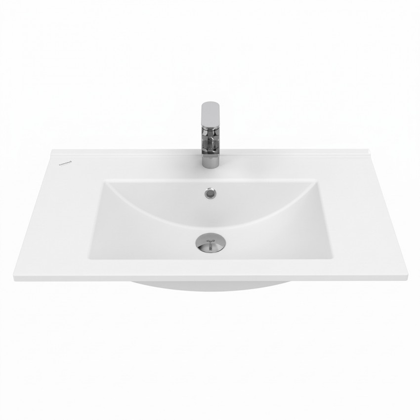 AD0080.10.VV ALINDA,Тумба під раковину 80см з умивальником SU, Walnut (1 сорт) Creavit фото 3