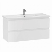 AD0100.10.PB ALINDA,Тумба під раковину 100см з умивальником SU, White (1 сорт) Creavit фото 1