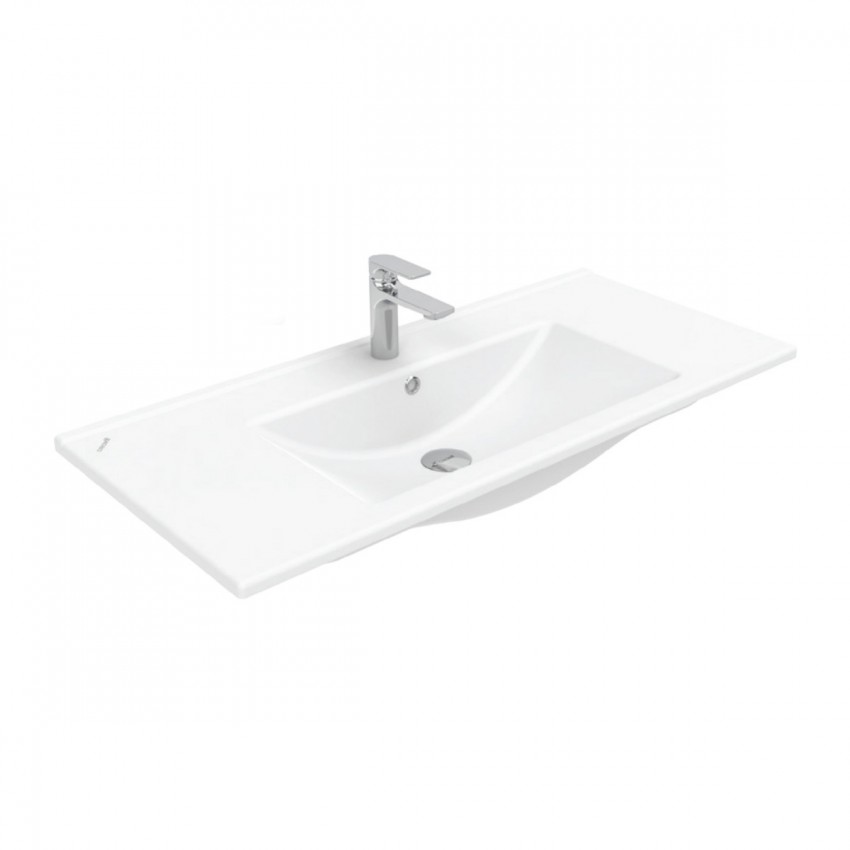AD0100.10.PB ALINDA,Тумба під раковину 100см з умивальником SU, White (1 сорт) Creavit фото 2