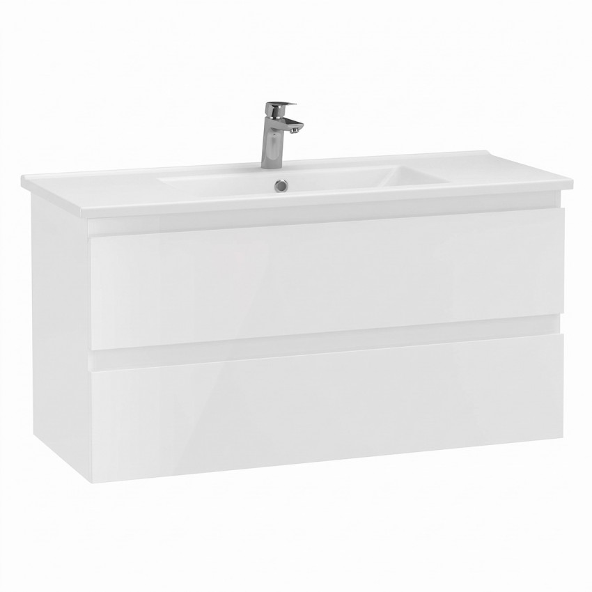 AD0100.10.PB ALINDA,Тумба під раковину 100см з умивальником SU, White (1 сорт) Creavit фото 1