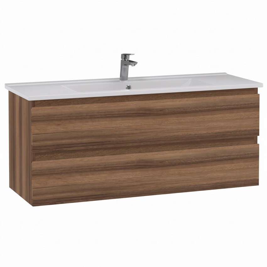 AD0120.10.VV ALINDA,Тумба під раковину 120см з умивальником SU, Walnut (1 сорт) Creavit фото 1