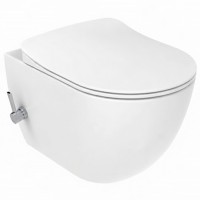 FE322-34CB00E-0002  FREE Унітаз-біде підвісний з кришкою Soft Closing , інтегрованим змішувачем, безобідковий, білий (1 сорт) Creavit фото 1