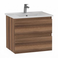 AD0060.10.VV ALINDA,Тумба під раковину 60см з умивальником SU, Walnut (1 сорт) Creavit фото 1