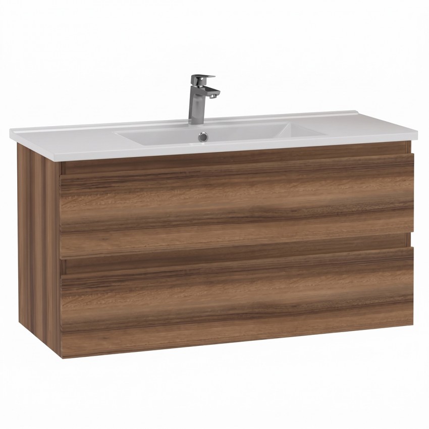 AD0100.10.VV ALINDA,Тумба під раковину 100см з умивальником SU,  Walnut (1 сорт) Creavit фото 1