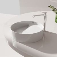 RB141-00CB42E-0000  Раковина RUBY на стільницю воронкоподібний злив 40см, white (1 сорт) Creavit