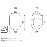 KC0903.02.0000E Кришка для унітазу Soft Close, white (1 сорт) Creavit фото 4