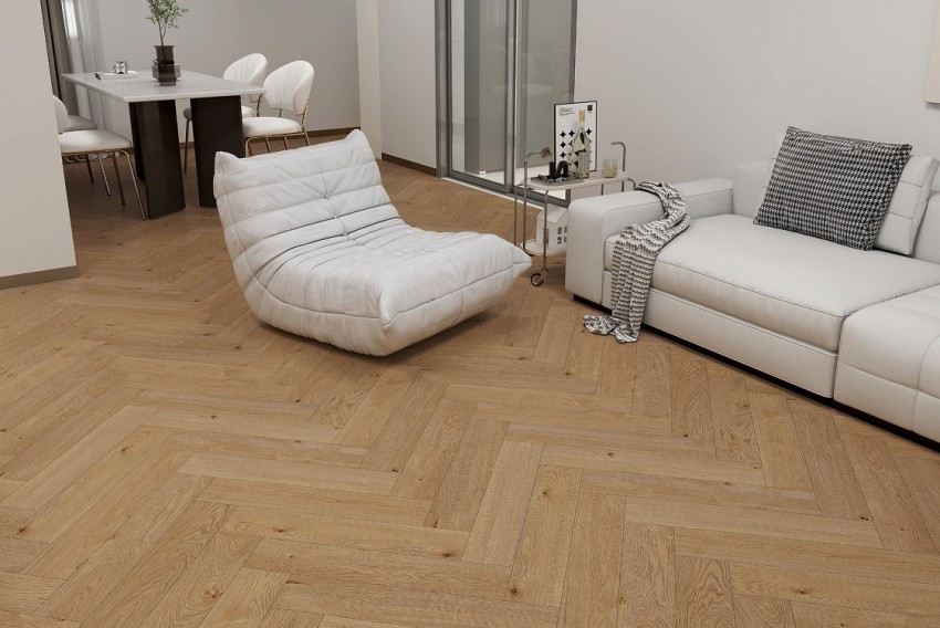 Вінілова підлога SPC Bora Bora Herringbone Line 60x12,5 (5/0.5mm+1mm) BLISSGROUND