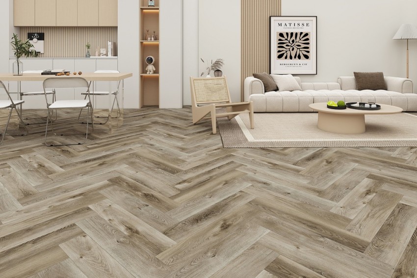 Вінілова підлога SPC Cancun Herringbone Line 60x12,5 (5/0.5mm+1mm) BLISSGROUND
