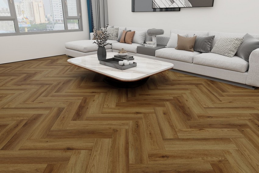 Вінілова підлога SPC Lisbon Journey Herringbone Line 60x12,5 (5/0.5mm+1mm) BLISSGROUND фото 1