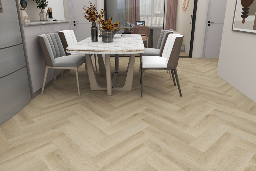 Вінілова підлога SPC Tulum Day Herringbone Line 60x12,5 (5/0.5mm+1mm) BLISSGROUND фото 2