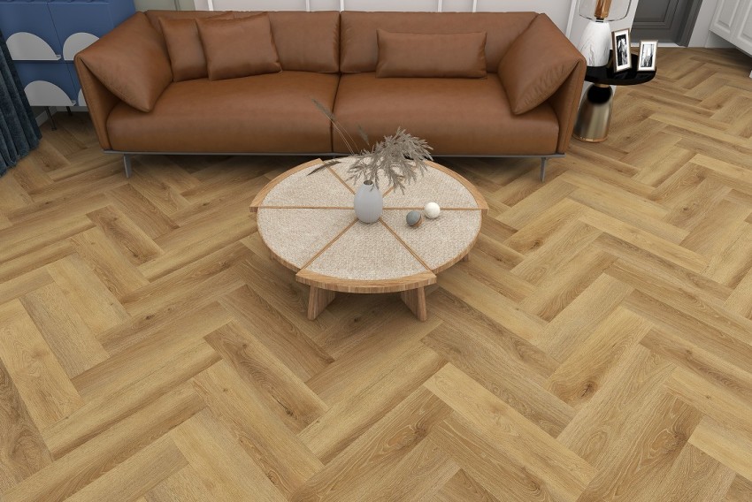 Вінілова підлога SPC Tulum Dream Herringbone Line 60x12,5 (5/0.5mm+1mm) BLISSGROUND фото 1