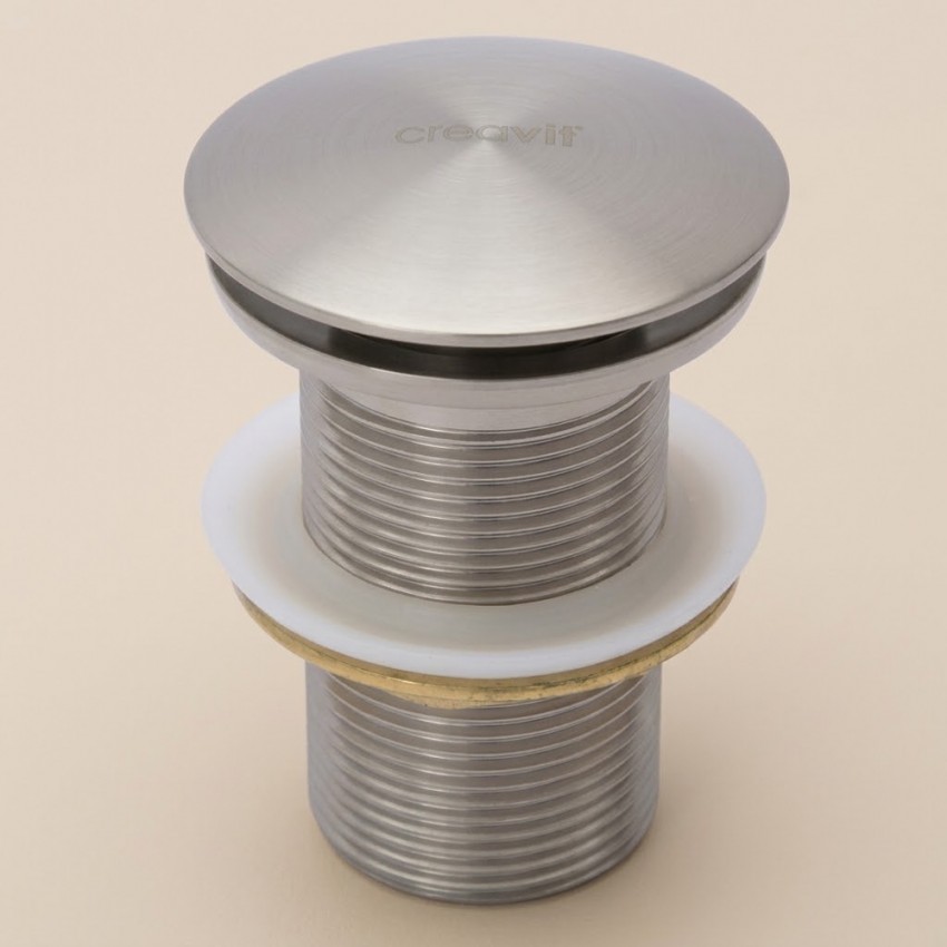 SF.SF030BN Донний клапан без переливу, Brushed Nickel (1 сорт) Creavit