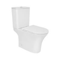 Унітаз підлоговий Presto Ultra Quiet 640×340×790 мм, White, з сидінням Slim Duroplast/ Soft-close/ Quick Release QTPRE27W51022 Qtap QTAP