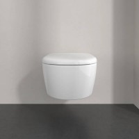 5656CL01 Skyla  Унітаз підвісний DirectFlush з кришкою QuickRelease/SoftClosing з турбозмивом, White Alpin VILLEROY namp; BOCH фото 3