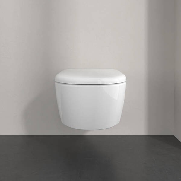 5656CL01 Skyla  Унітаз підвісний DirectFlush з кришкою QuickRelease/SoftClosing з турбозмивом, White Alpin VILLEROY namp; BOCH фото 3