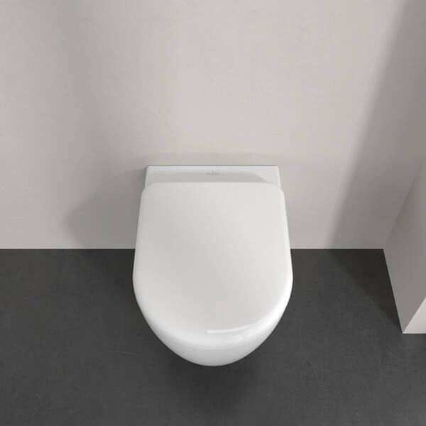 5656CL01 Skyla  Унітаз підвісний DirectFlush з кришкою QuickRelease/SoftClosing з турбозмивом, White Alpin VILLEROY namp; BOCH фото 4