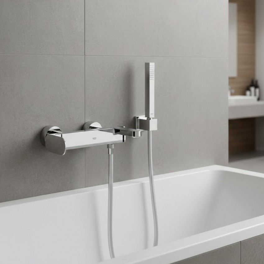 33547004  PLUS Змішувач д/ванни, хром, з ручним душем (1 сорт) GROHE