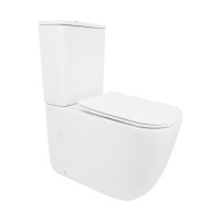 Унітаз підлоговий Aquarius Ultra Quiet 620×355×790 мм, White, з сидінням Slim Duroplast / Soft-close / Quick Release QTAQAW27W49262 Qtap QTAP