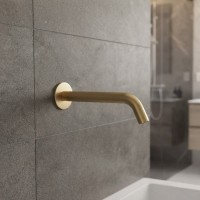D119100000001BG Flow Вилив для ванни, brushed gold (1 сорт) DEVIT фото 1