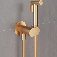 550539BG Flow Гігієнічний душ, brushed gold (1 сорт) DEVIT