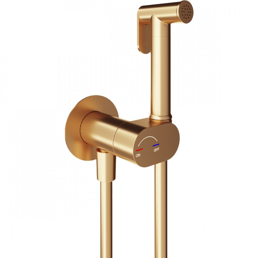 550539BG Flow Гігієнічний душ, brushed gold (1 сорт) DEVIT фото 1