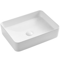 HAE5037C MAE  Раковина на стільницю прямокутна  500x375, біла (1 сорт) Hes фото 1