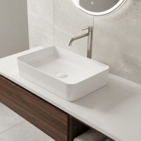 HAE5037C MAE  Раковина на стільницю прямокутна  500x375, біла (1 сорт) Hes