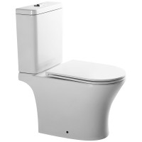 HAR650R Aruba унітаз компакт безобідковий + кришка, білий (1 сорт) Hes фото 1
