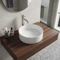 HAE375R MAE  Раковина на стільницю  375x375, кругла,  біла (1 сорт) Hes