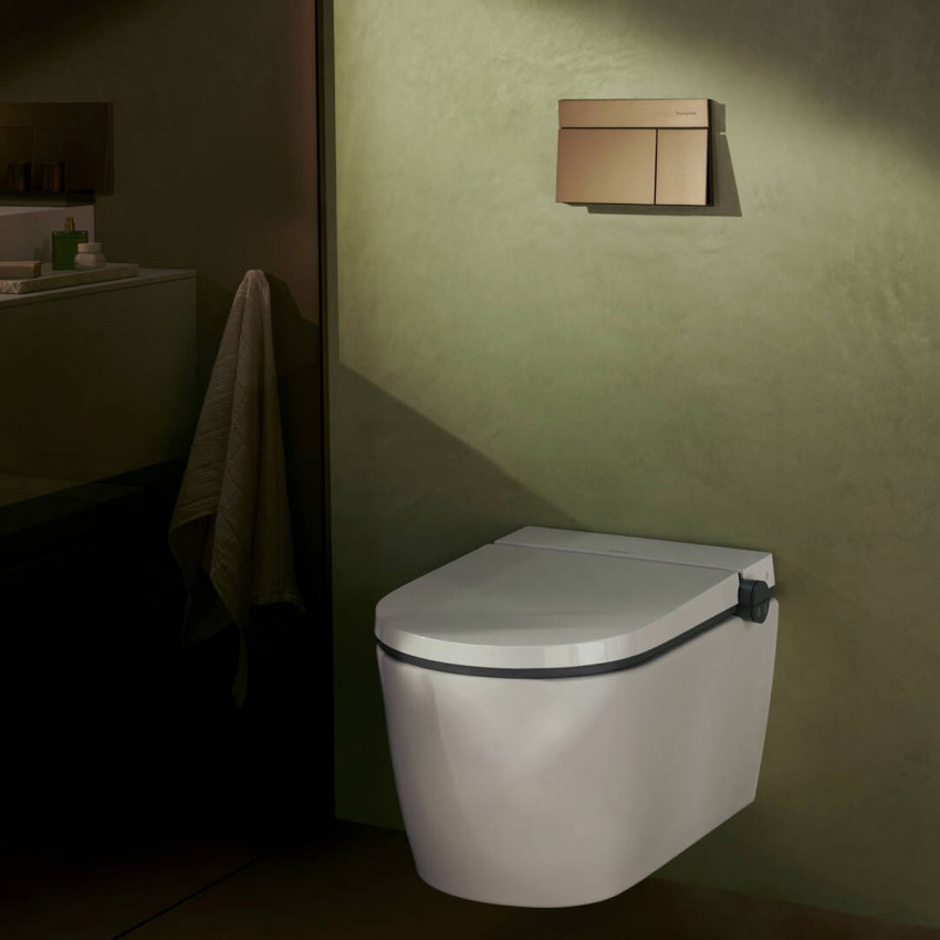 66003140 HG Змивна клавіша  iFrame Element E, brushed bronze (1 сорт) HANSGROHE фото 4