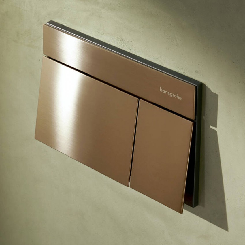 66003140 HG Змивна клавіша  iFrame Element E, brushed bronze (1 сорт) HANSGROHE