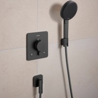 28885340 HG Porter Fine Тримач для ручного душу, brushed black chrome (1 сорт)