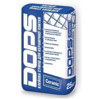 Клей д/керамічної плитки DOPS Ceramic  25кг  C1 (1 сорт) DOPS фото 1