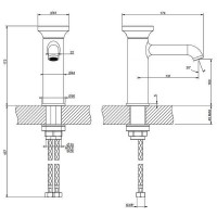 66002-726 ORIGINI Змішувач для раковини , Warm Bronze Br.PVD GESSI фото 2