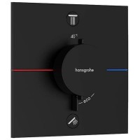15572670 HG ShowerSelect Comfort E Зовнішня частина термостата на 2 споживачі, чорний матовий HANSGROHE