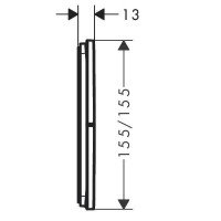 15573000 HG ShowerSelect Comfort E Перемикач режимів прихованого монтажу на 3 режими, хром HANSGROHE фото 1