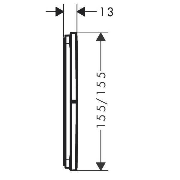 15573000 HG ShowerSelect Comfort E Перемикач режимів прихованого монтажу на 3 режими, хром HANSGROHE фото 1