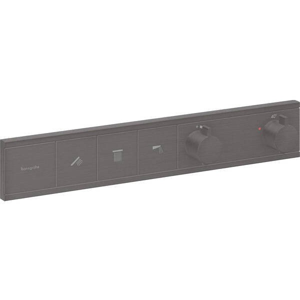 15381340 HG RainSelect Термостат для прихованого монтажу з 3 функціями, матовий чорний хром HANSGROHE фото 1