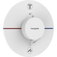 15554700 HG ShowerSelect Comfort S Зовнішня частина термостата на 2 споживачі, білий матовий HANSGROHE