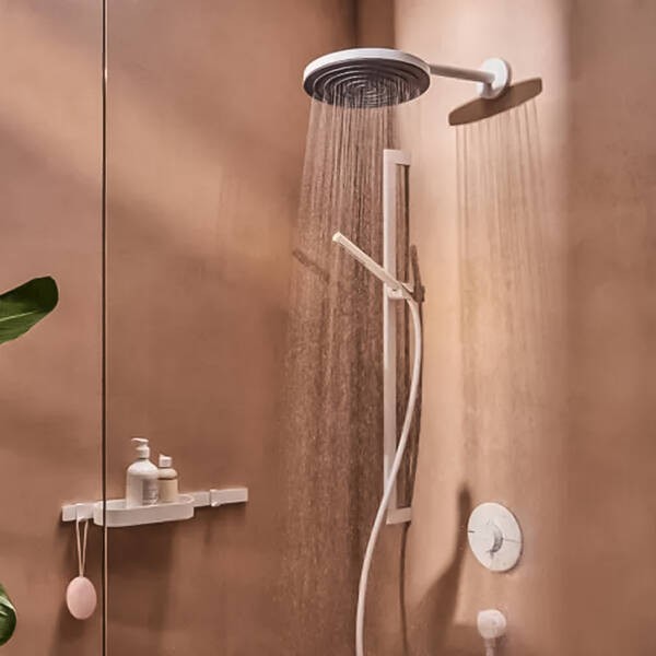 15554700 HG ShowerSelect Comfort S Зовнішня частина термостата на 2 споживачі, білий матовий HANSGROHE фото 2