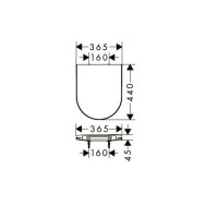 60148450 EluPura S Кришка для унітазу soft-close, top fix, білий HANSGROHE