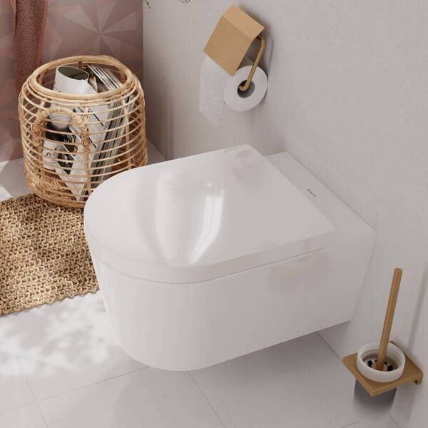 60148450 EluPura S Кришка для унітазу soft-close, top fix, білий HANSGROHE фото 1