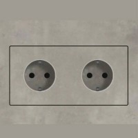 E40010 Double Concealed Socket namp;amp; Switch  Frame / Рамка Рамка для прихованих розеток і вимикачів- подвійна EDPLIT фото 1