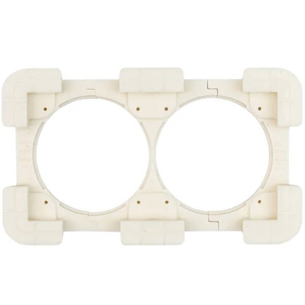 E40010 Double Concealed Socket namp;amp; Switch  Frame / Рамка Рамка для прихованих розеток і вимикачів- подвійна EDPLIT
