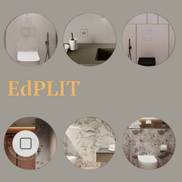E40010 Double Concealed Socket namp;amp; Switch  Frame / Рамка Рамка для прихованих розеток і вимикачів- подвійна EDPLIT фото 2